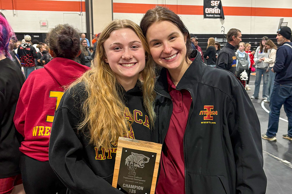 Ithaca girls wrestling enjoys first-ever season