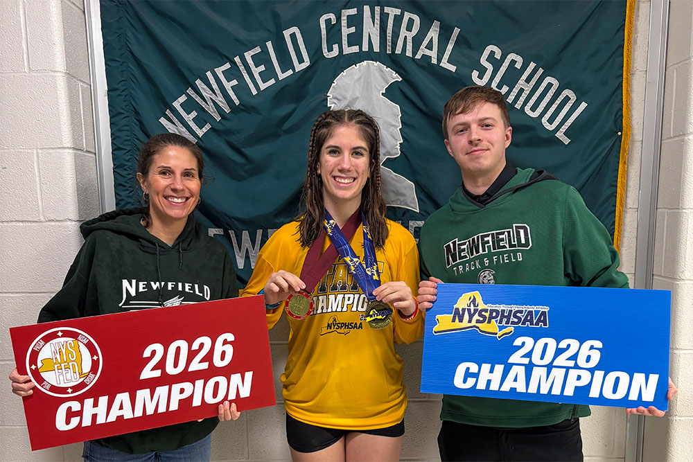 Newfield’s Maddie White wins state and federation titles