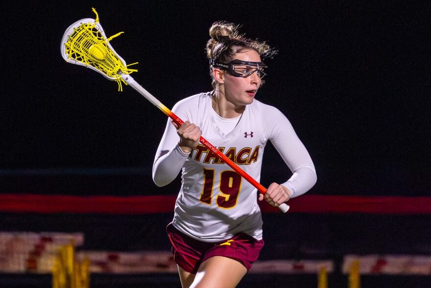 Ithaca’s Taylor Kerber prepares to play D1 lacrosse at Le Moyne